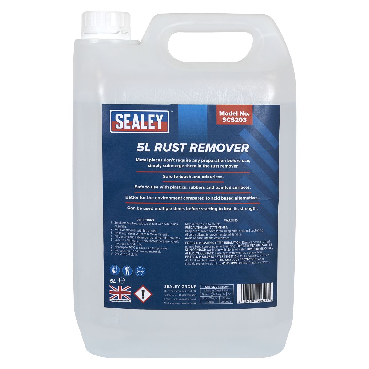 Sealey Rust Remover 5L - Image 6