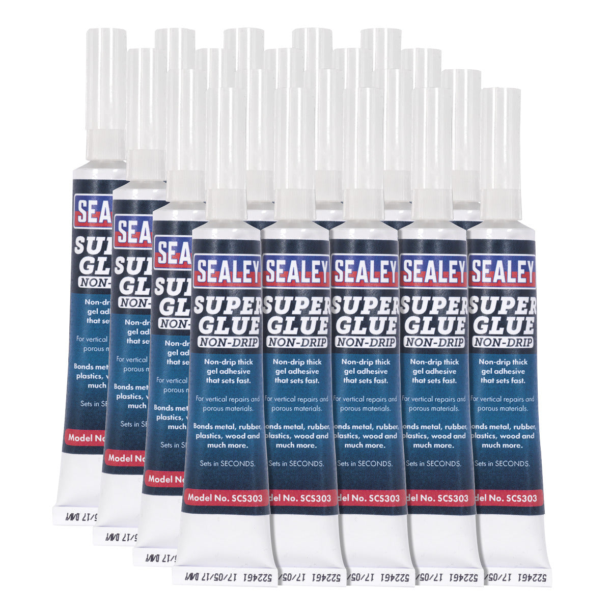 Sealey Non-Drip Gel Super Glue 20g - Pack of 20 SCS303
