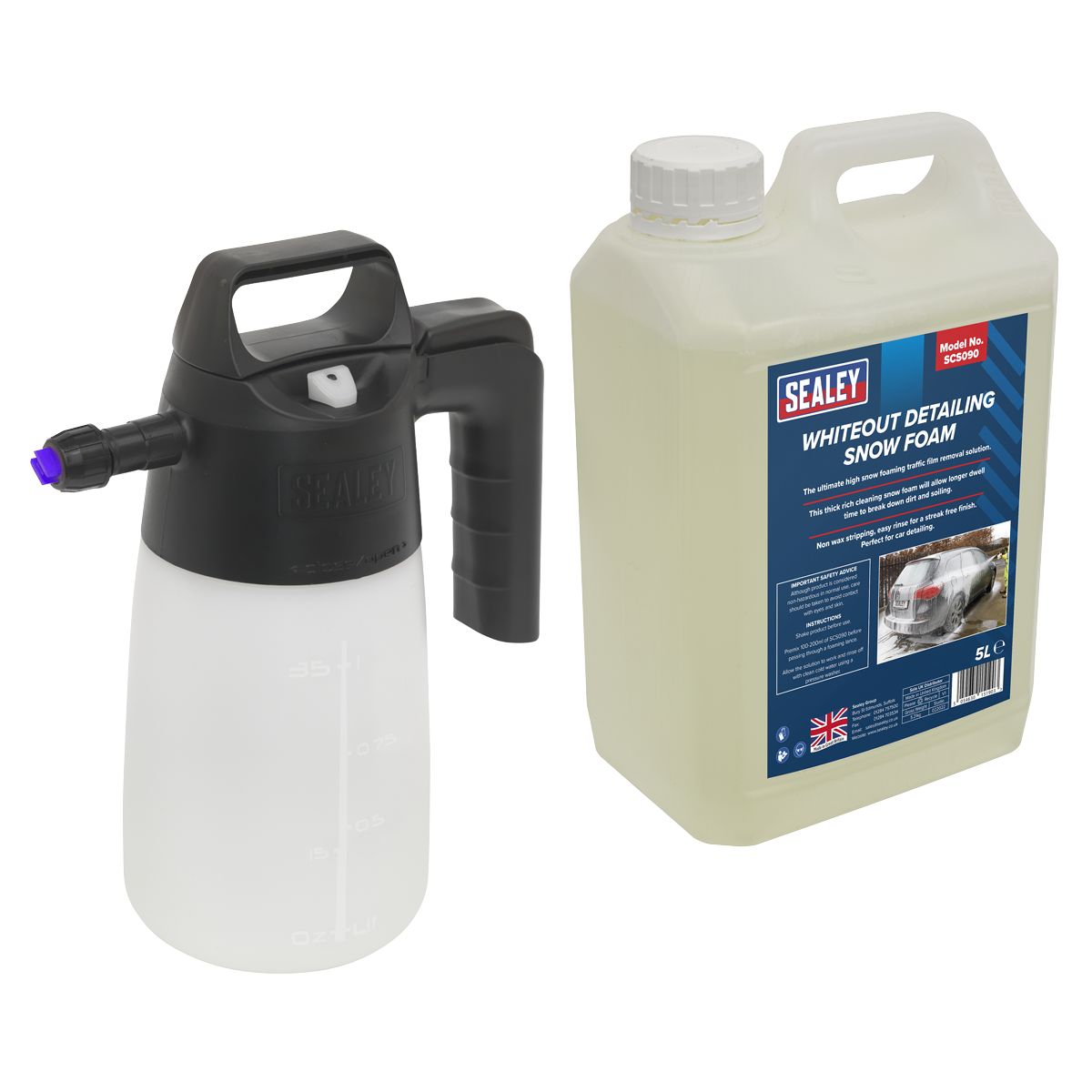 Sealey Premier Snow Foam Sprayer with Snow Foam - Image 1