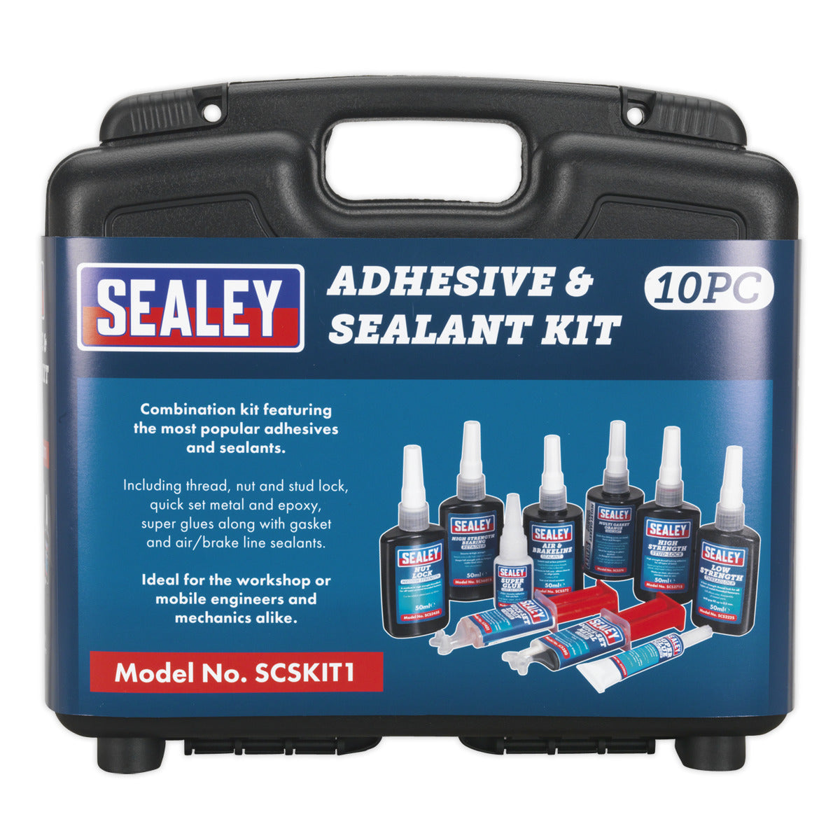 Sealey Adhesive & Sealant Kit 10pc SCSKIT1