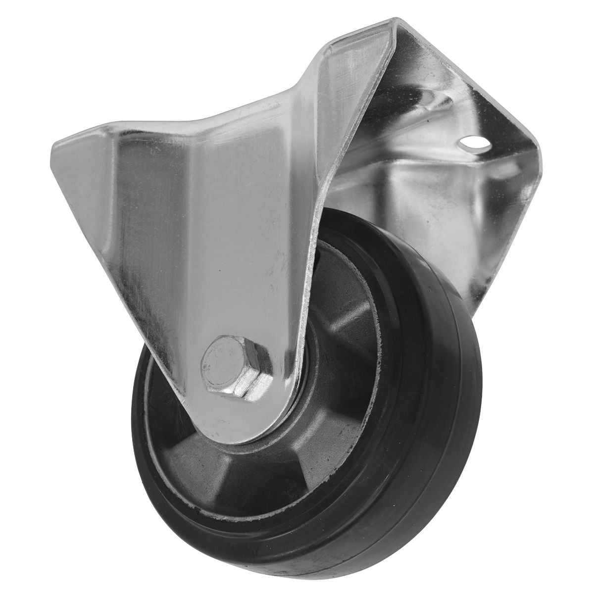 Sealey 125mm Castor Wheel with Fixed Plate - Image 1