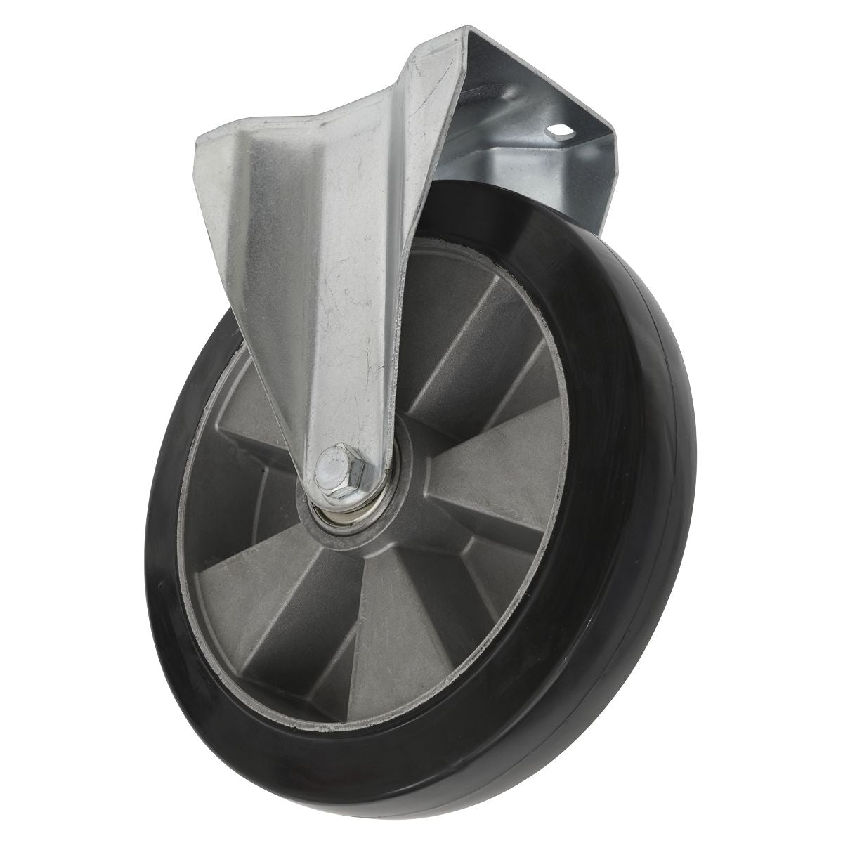 Sealey 152mm Castor Wheel with Fixed Plate - Image 1