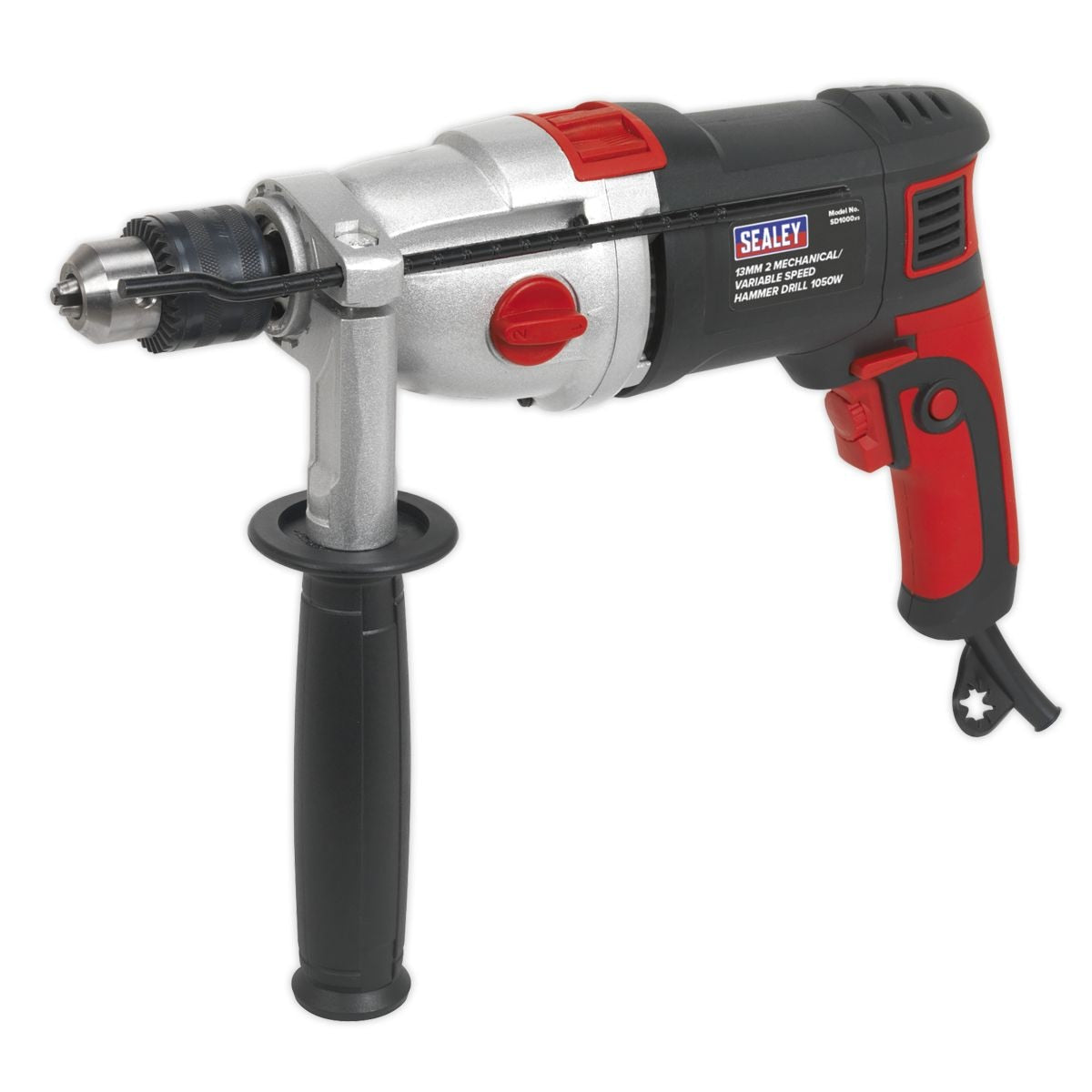 Sealey 13mm 2 Mechanical/Variable Speed Hammer Drill 1050W/230V - Image 1