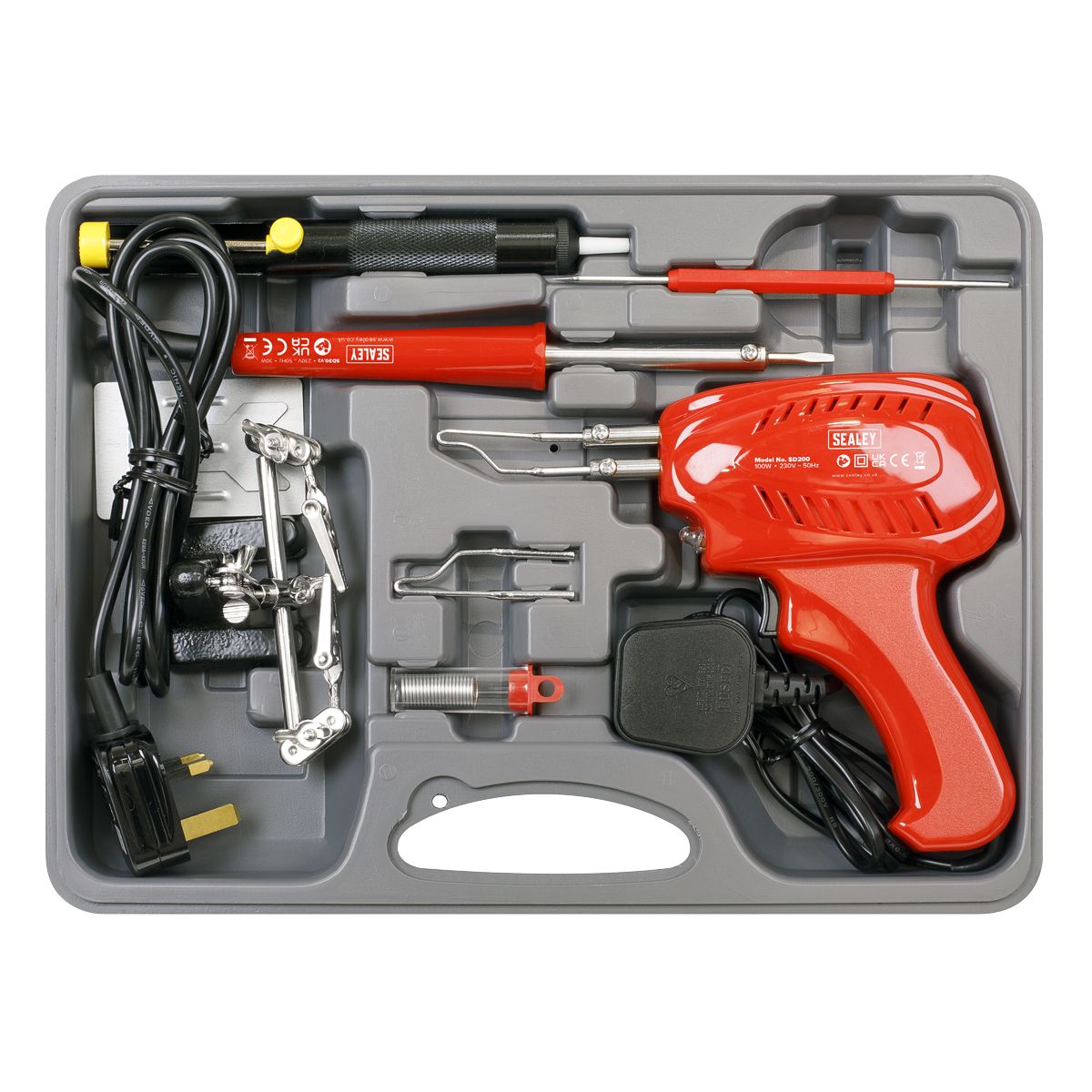 Sealey Soldering Gun/Iron Kit 230V 8pc - Image 2