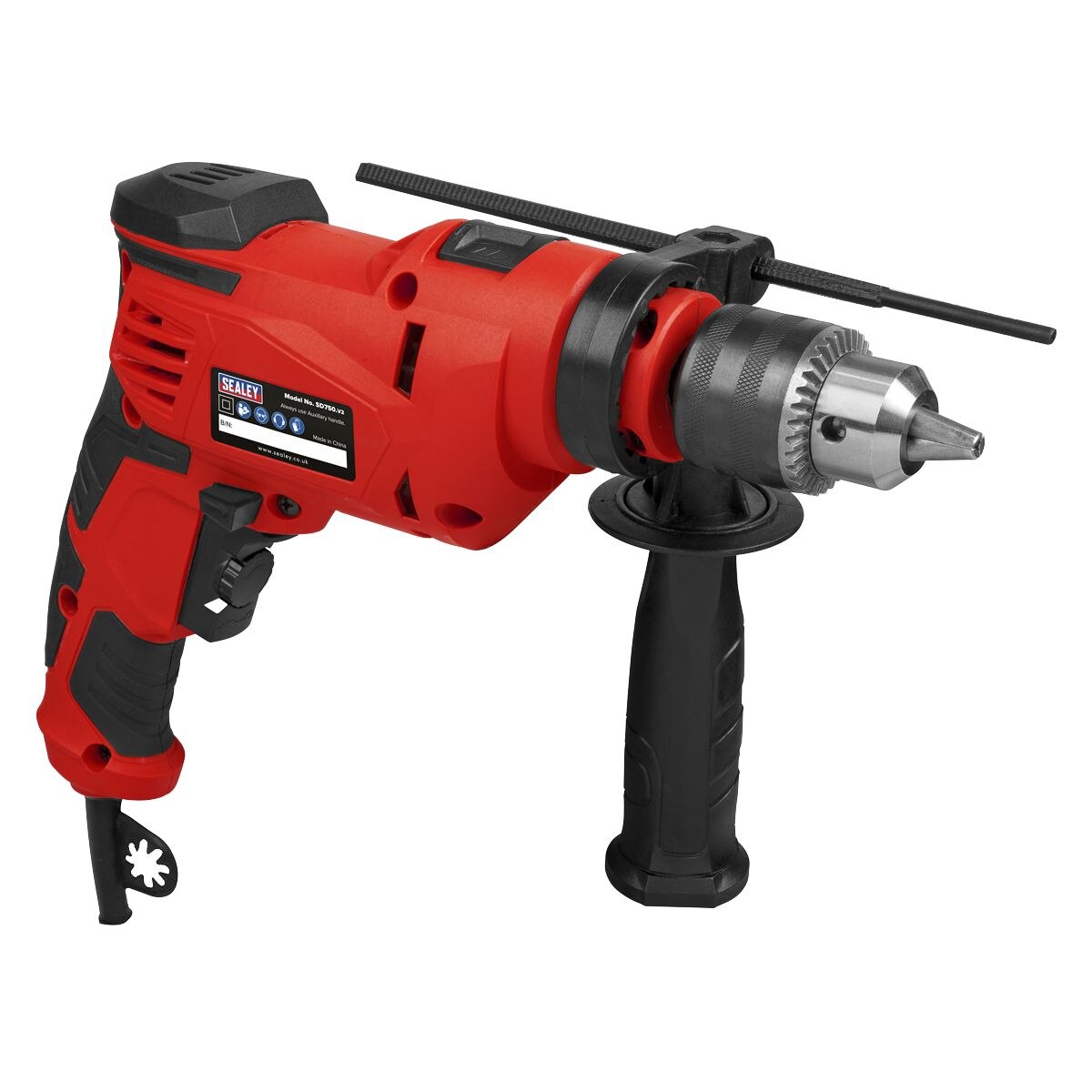 Sealey 13mm Variable Speed Hammer Drill 750W/230V - Image 4