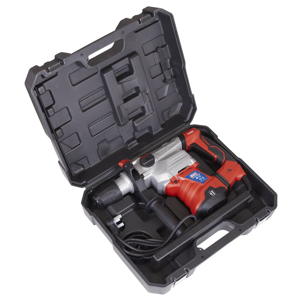 Sealey 40mm SDS MAX Rotary Hammer Drill 1500W/230V - Image 4