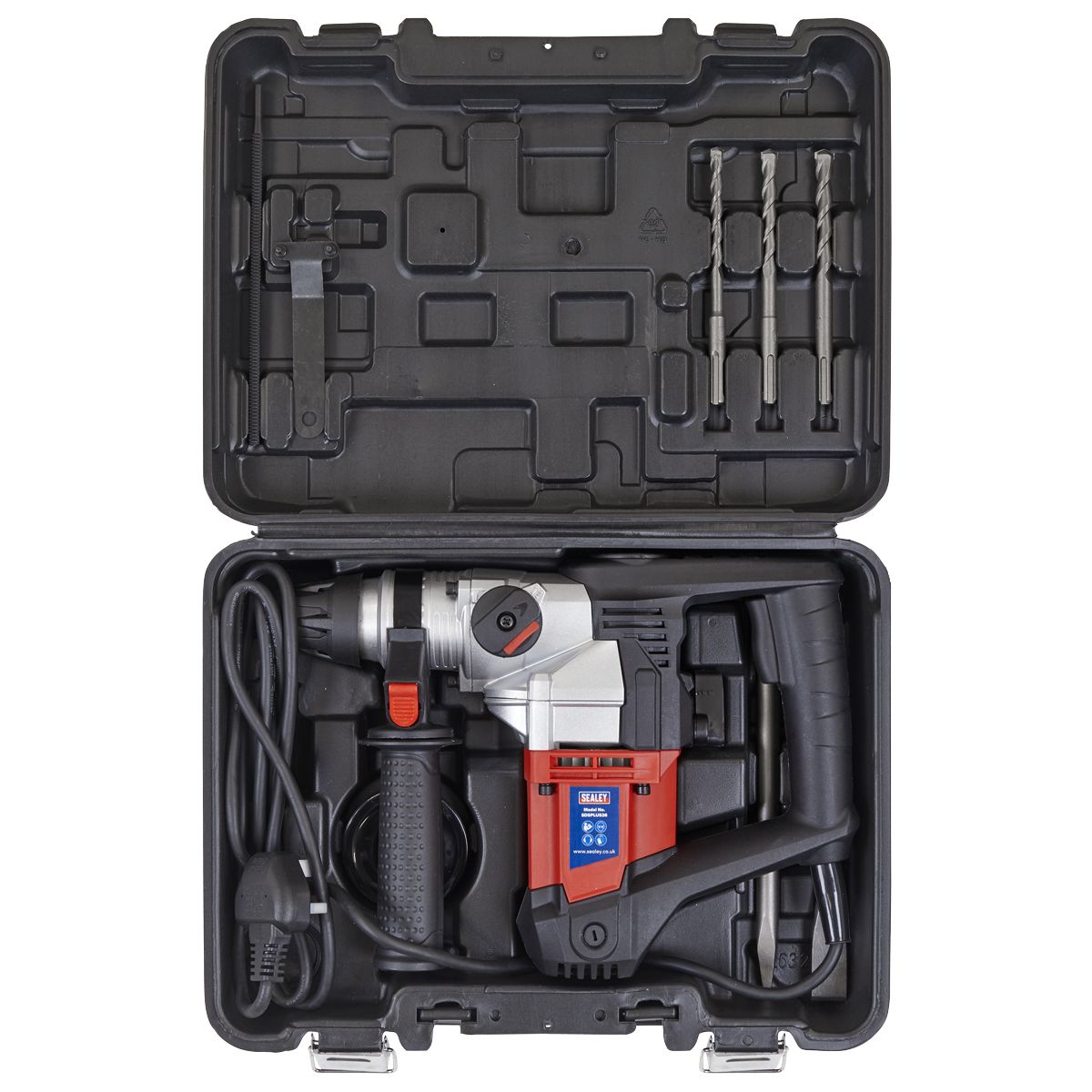 Sealey 26mm SDS Plus Rotary Hammer Drill 900W/230V - Image 2