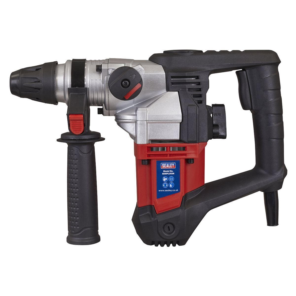 Sealey 26mm SDS Plus Rotary Hammer Drill 900W/230V - Image 4