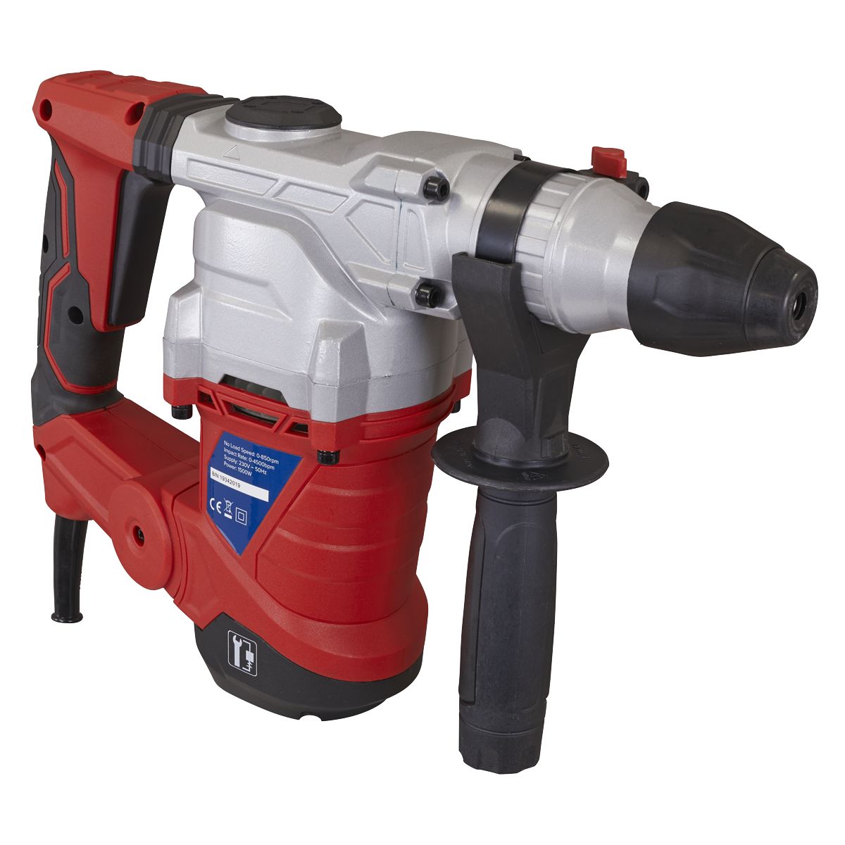 Sealey 32mm SDS Plus Rotary Hammer Drill 1500W/230V - Image 2