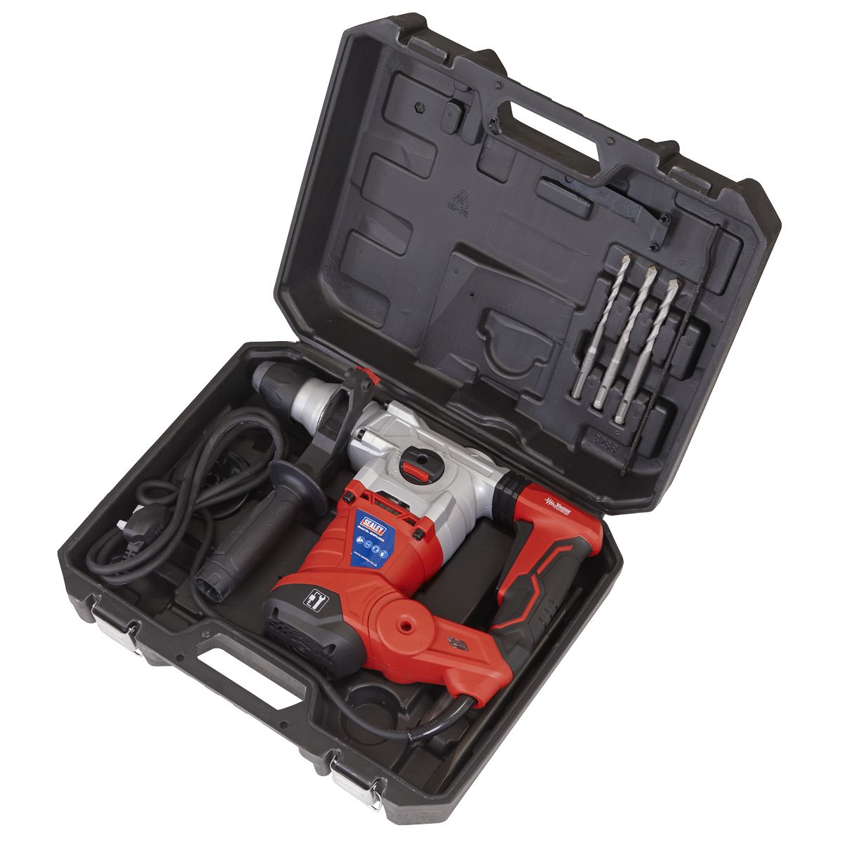 Sealey 32mm SDS Plus Rotary Hammer Drill 1500W/230V - Image 8