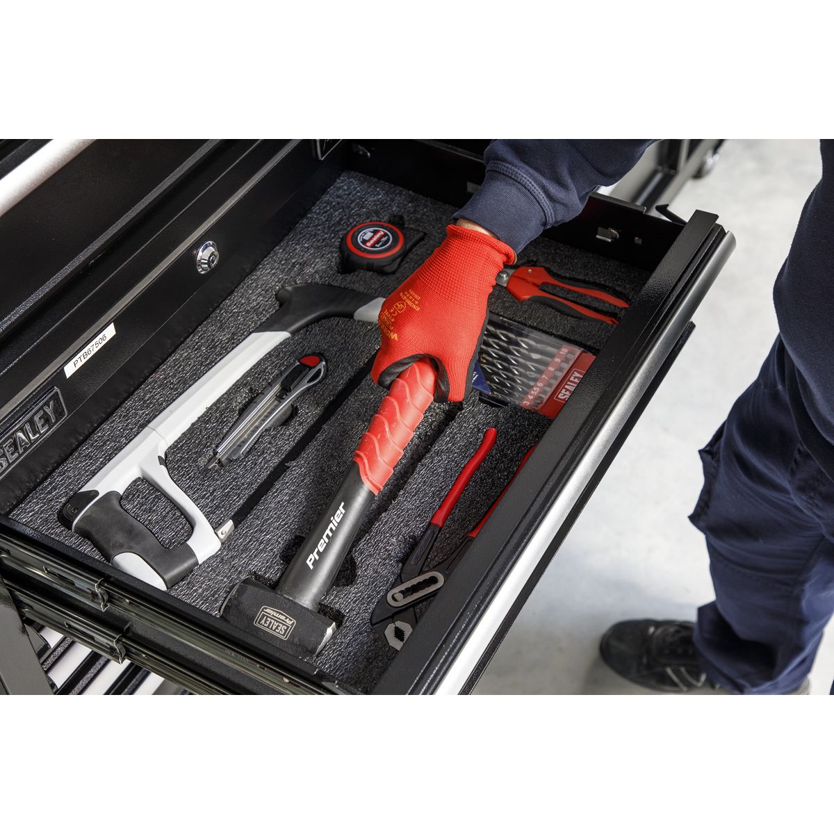 Sealey Easy Peel Shadow Foam 1200 x 550 x 50mm - Black/Black - Image 4