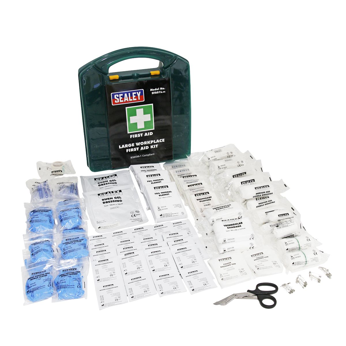 Sealey First Aid Kit, Large - BS 8599-1 Compliant - Image 2