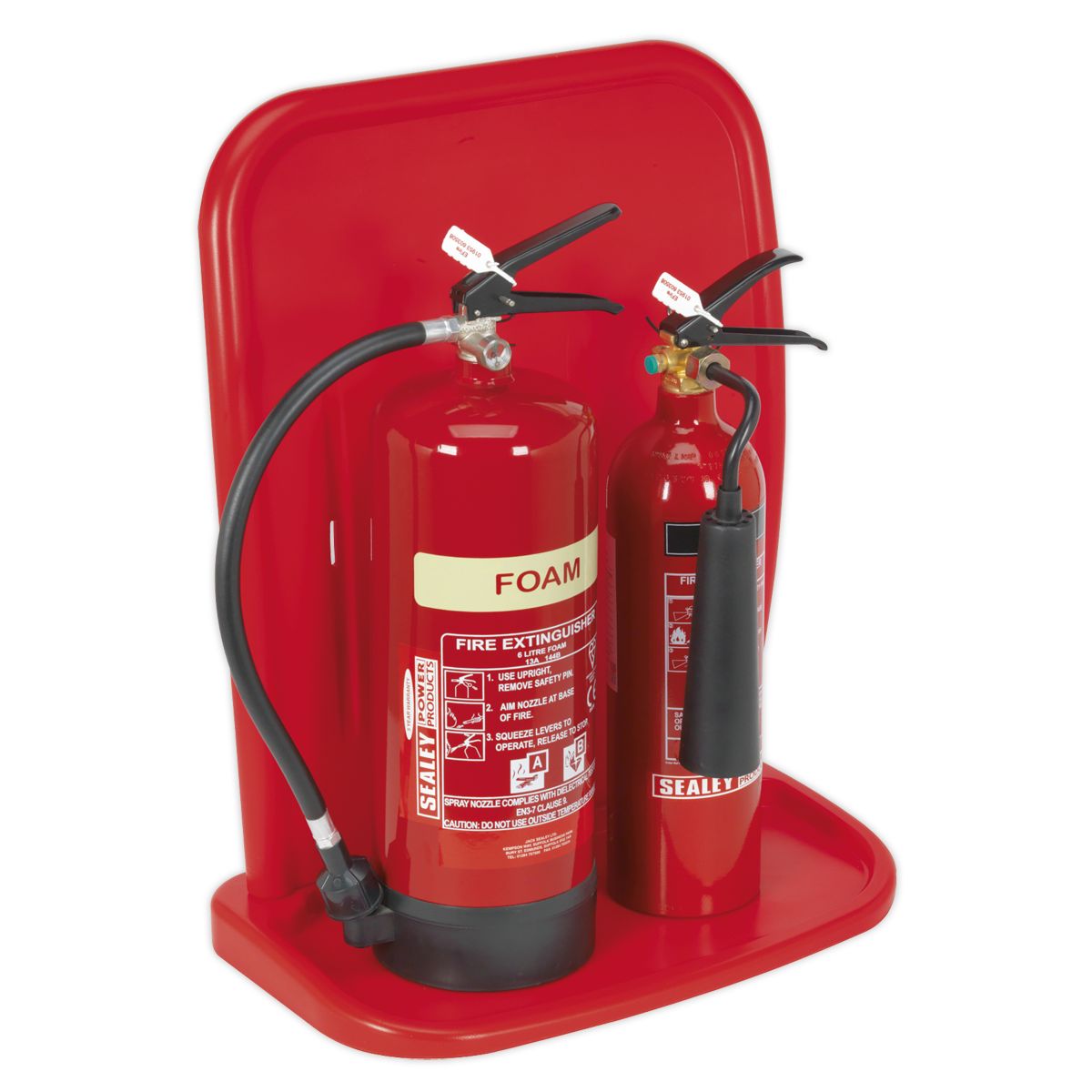 Sealey Fire Extinguisher Stand - Double - Image 2