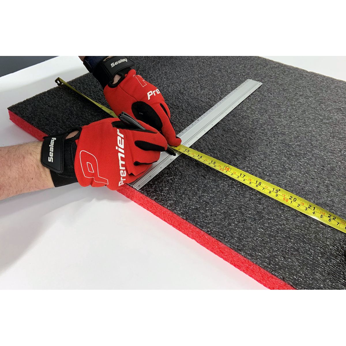 Sealey Easy Peel Shadow Foam 1200 x 550 x 30mm, Red/Black - Pack of 3 - Image 8