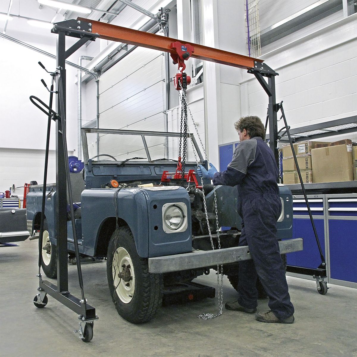 Sealey Portable Lifting Adjustable Gantry Crane 1 Tonne - Image 6