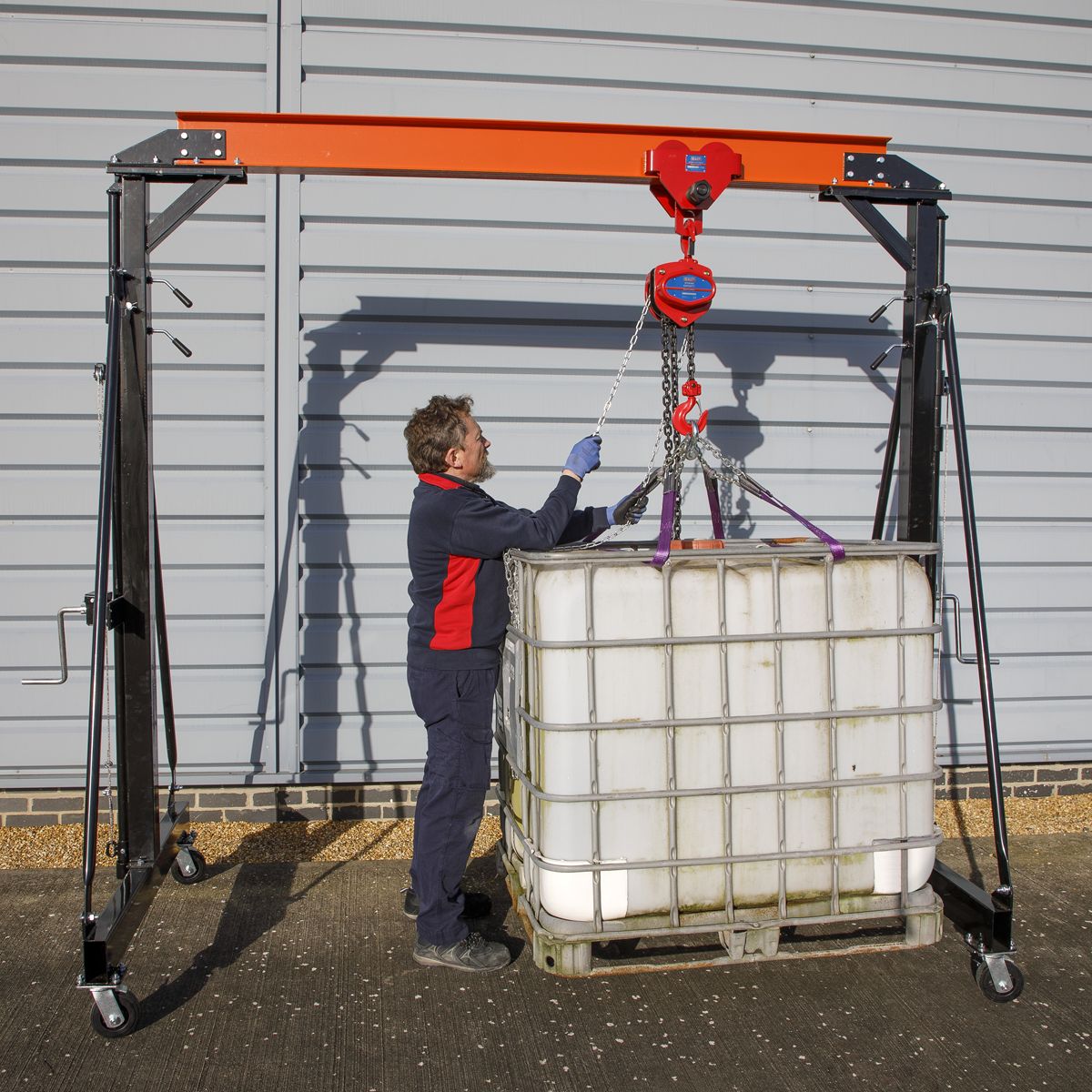 Sealey Portable Lifting Adjustable Gantry Crane 2 Tonne - Image 5