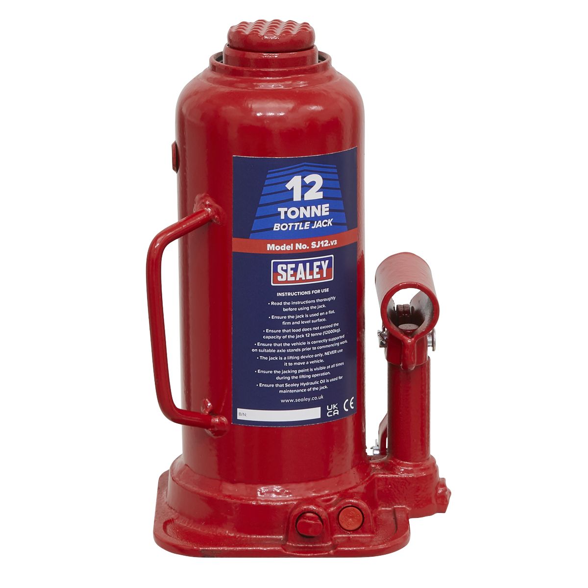 Sealey Bottle Jack 12 Tonne - Image 3