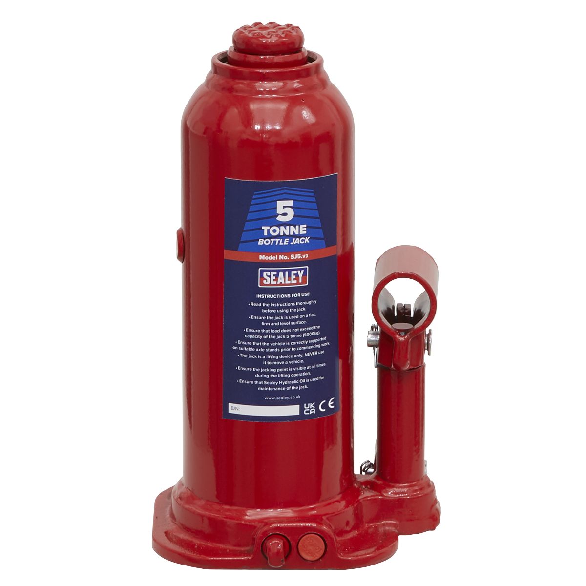 Sealey Bottle Jack 5 Tonne - Image 8