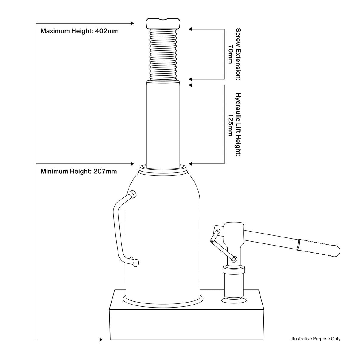 Sealey Bottle Jack 5 Tonne - Image 10