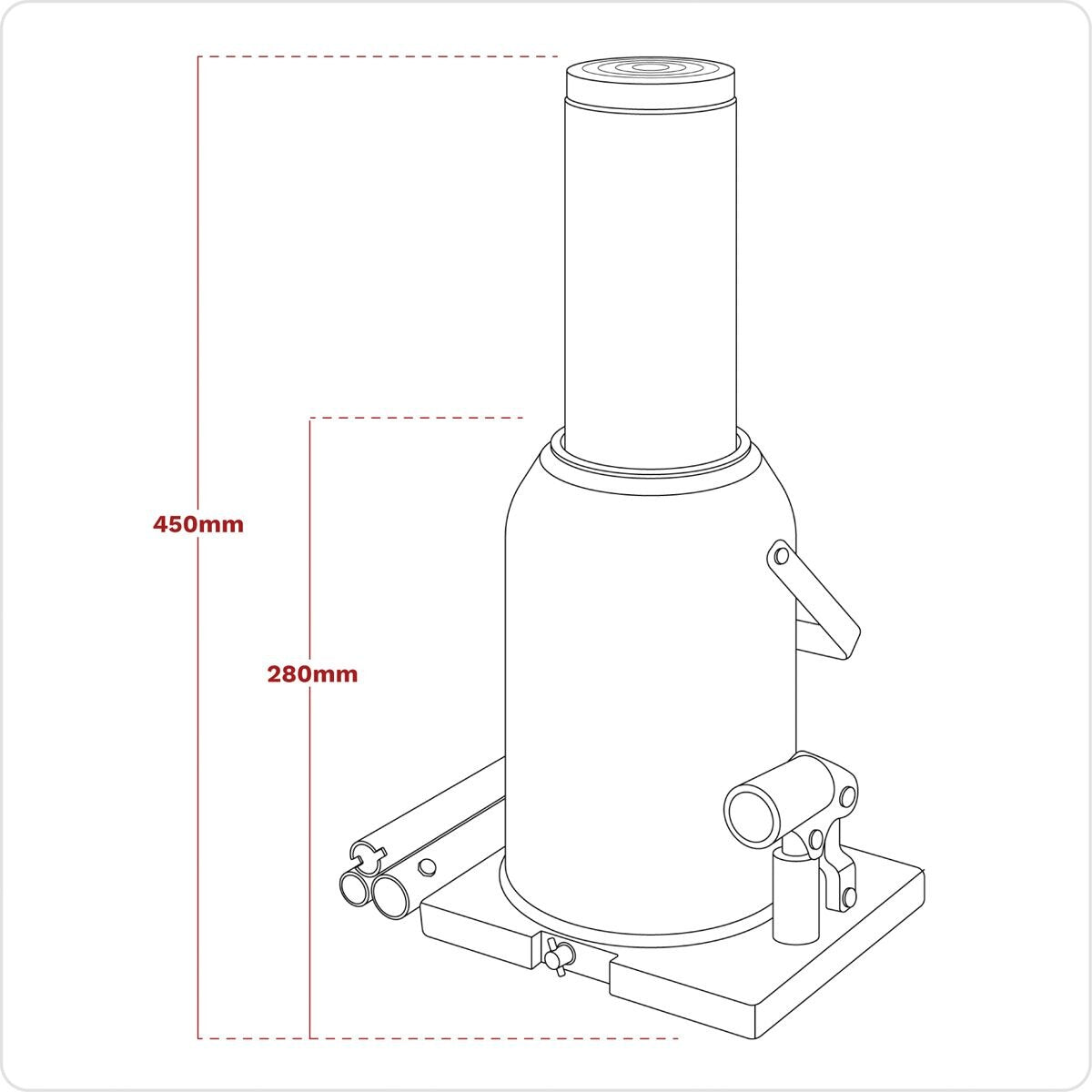 Sealey Bottle Jack 50 Tonne - Image 3