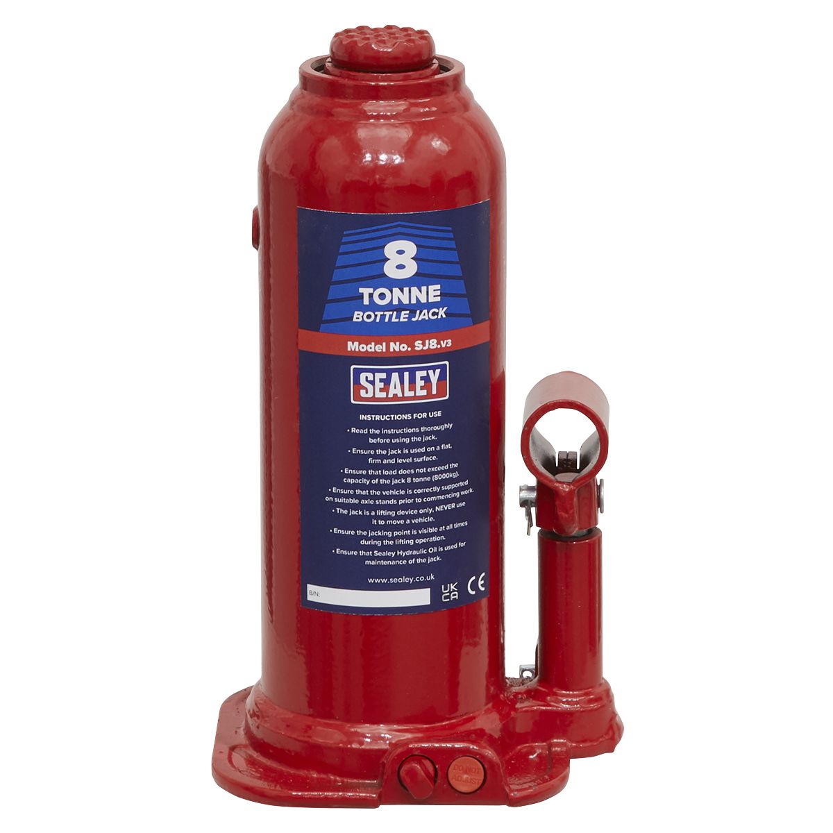 Sealey Bottle Jack 8 Tonne - Image 8
