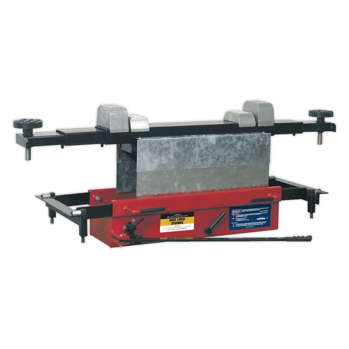 Sealey Jacking Beam 3 Tonne with Arm Extenders & Flat Roller Supports - Image 1
