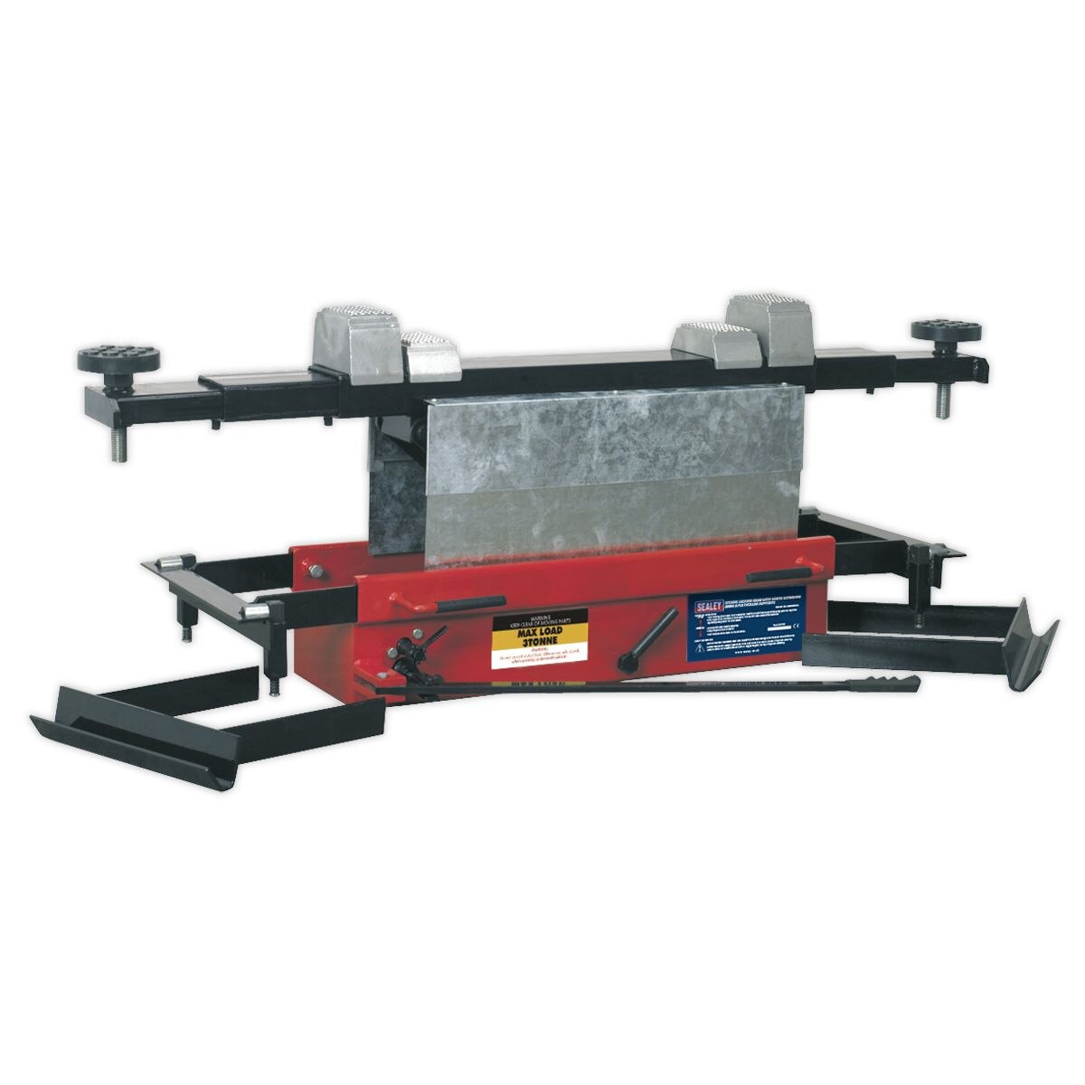 Sealey Jacking Beam 3 Tonne with Arm Extenders & Flat Roller Supports - Image 2