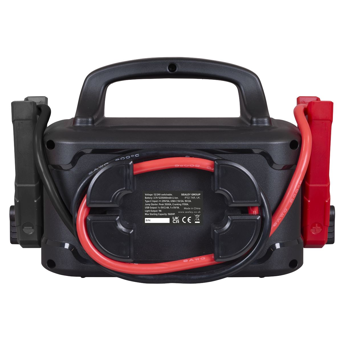 Sealey 3500A 12/24V Lithium Jump Starter Power Pack - Image 3