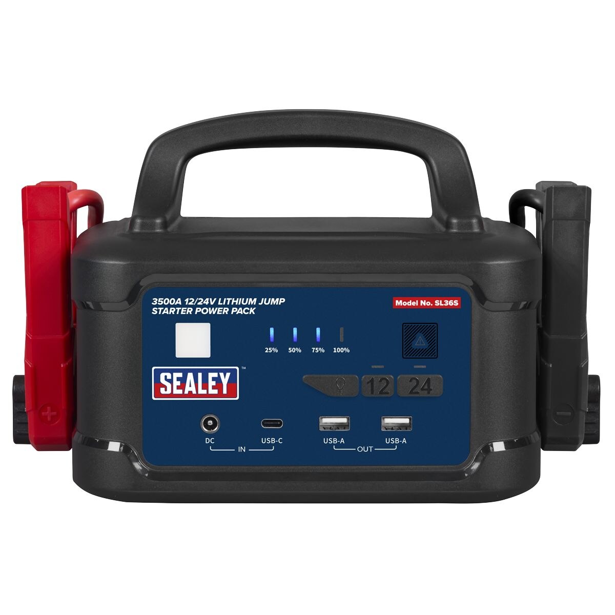 Sealey 3500A 12/24V Lithium Jump Starter Power Pack - Image 4