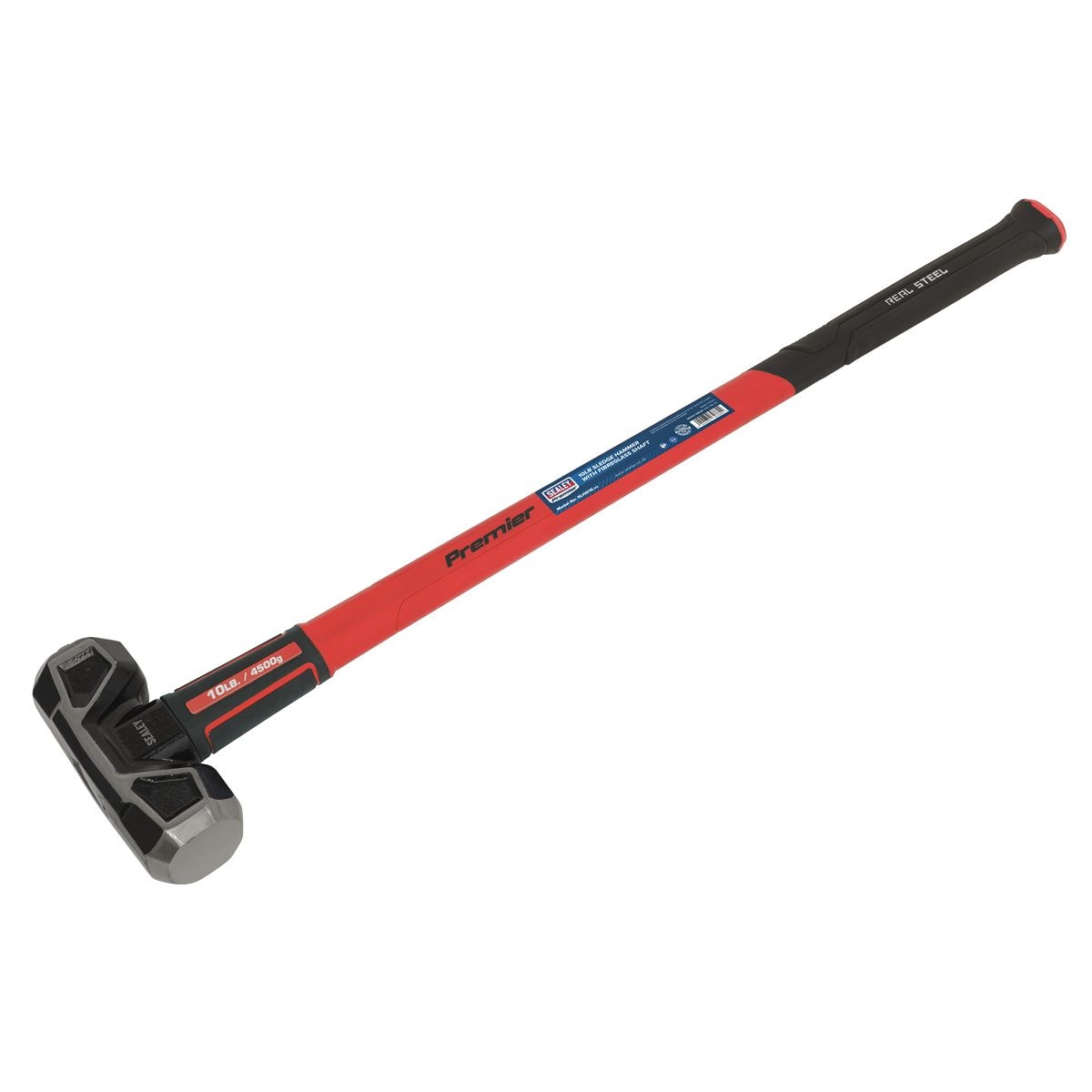 Sealey Premier Sledge Hammer with Fibreglass Shaft 10lb - Image 1