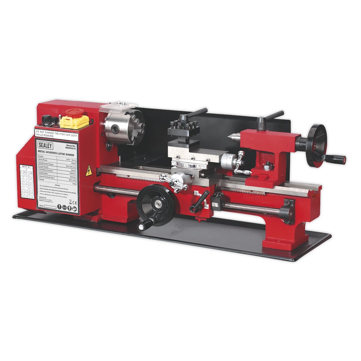 Sealey Metalworking Lathe 300mm Between Centres - Image 1