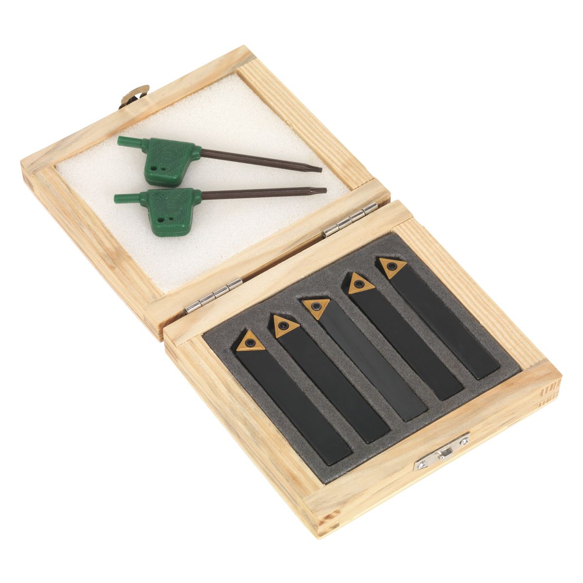 Sealey Indexable Lathe Turning Tool Set 10mm 5pc - Image 2
