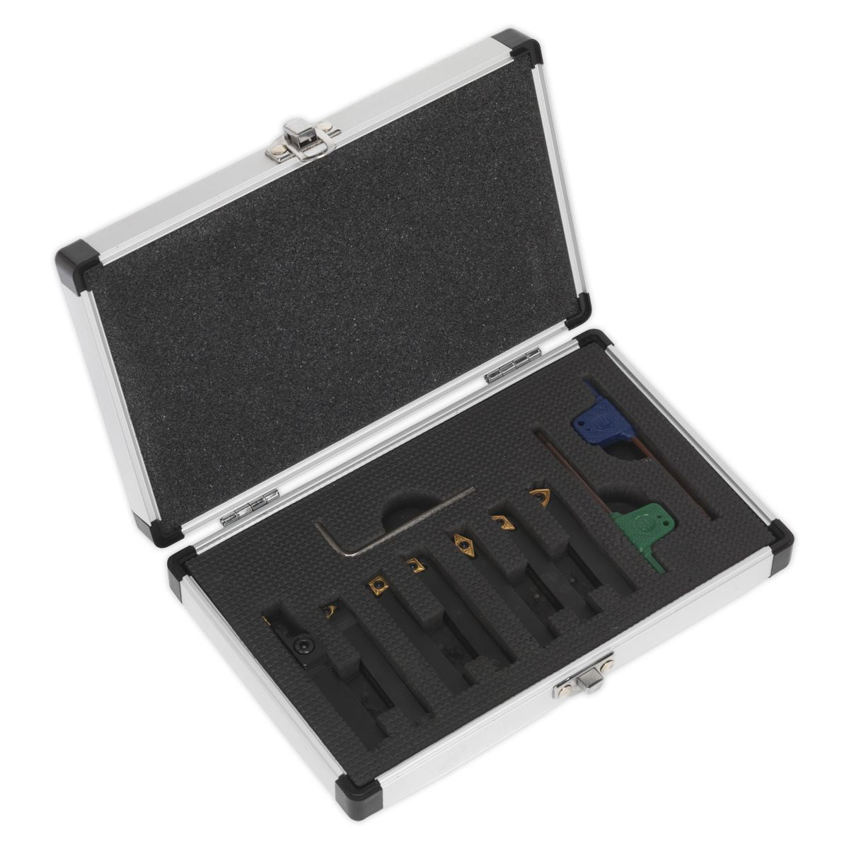 Sealey Indexable Lathe Turning Tool Set 8mm 7pc - Image 2
