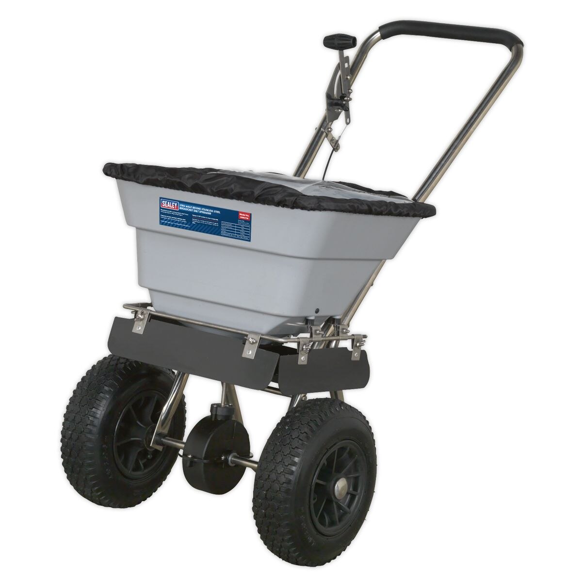 Sealey Stainless Steel Broadcast Salt Spreader 37kg Walk Behind - Image 4