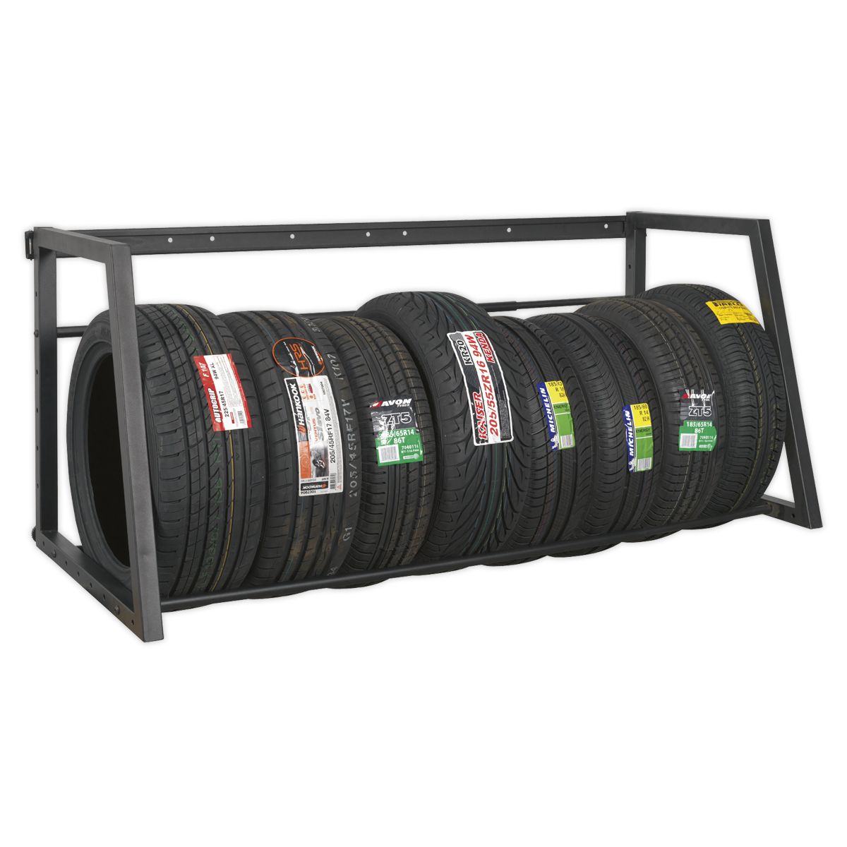 Sealey Wall or Floor Mounting Extending Tyre Rack - Image 2