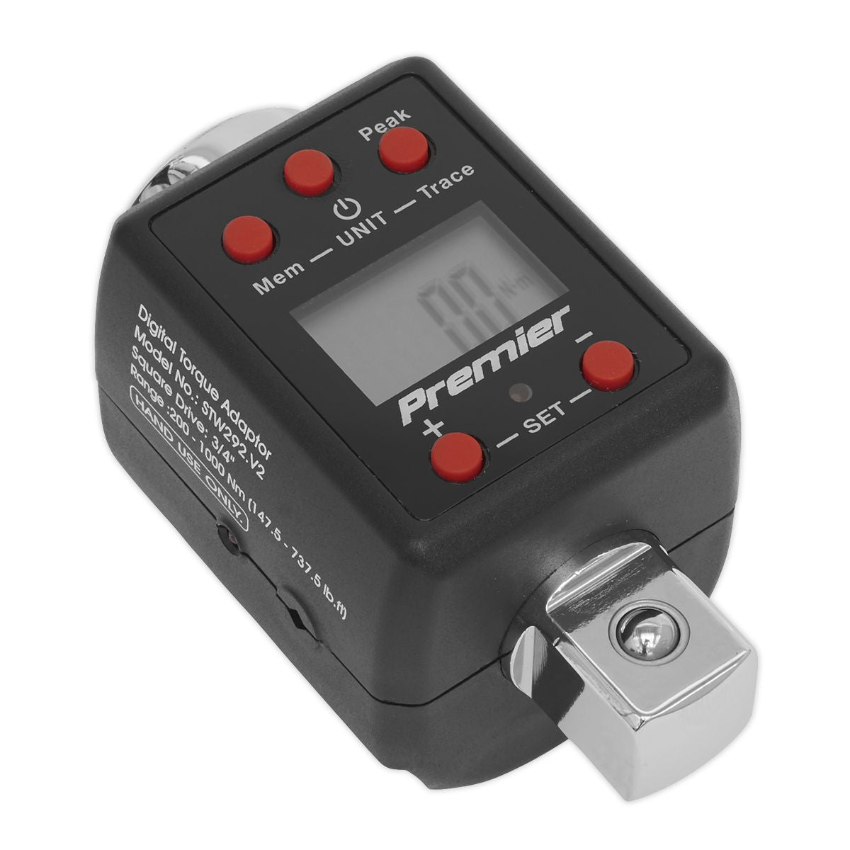 Sealey Premier Digital Torque Adaptor 3/4"Sq Drive 200-1000Nm - Image 2