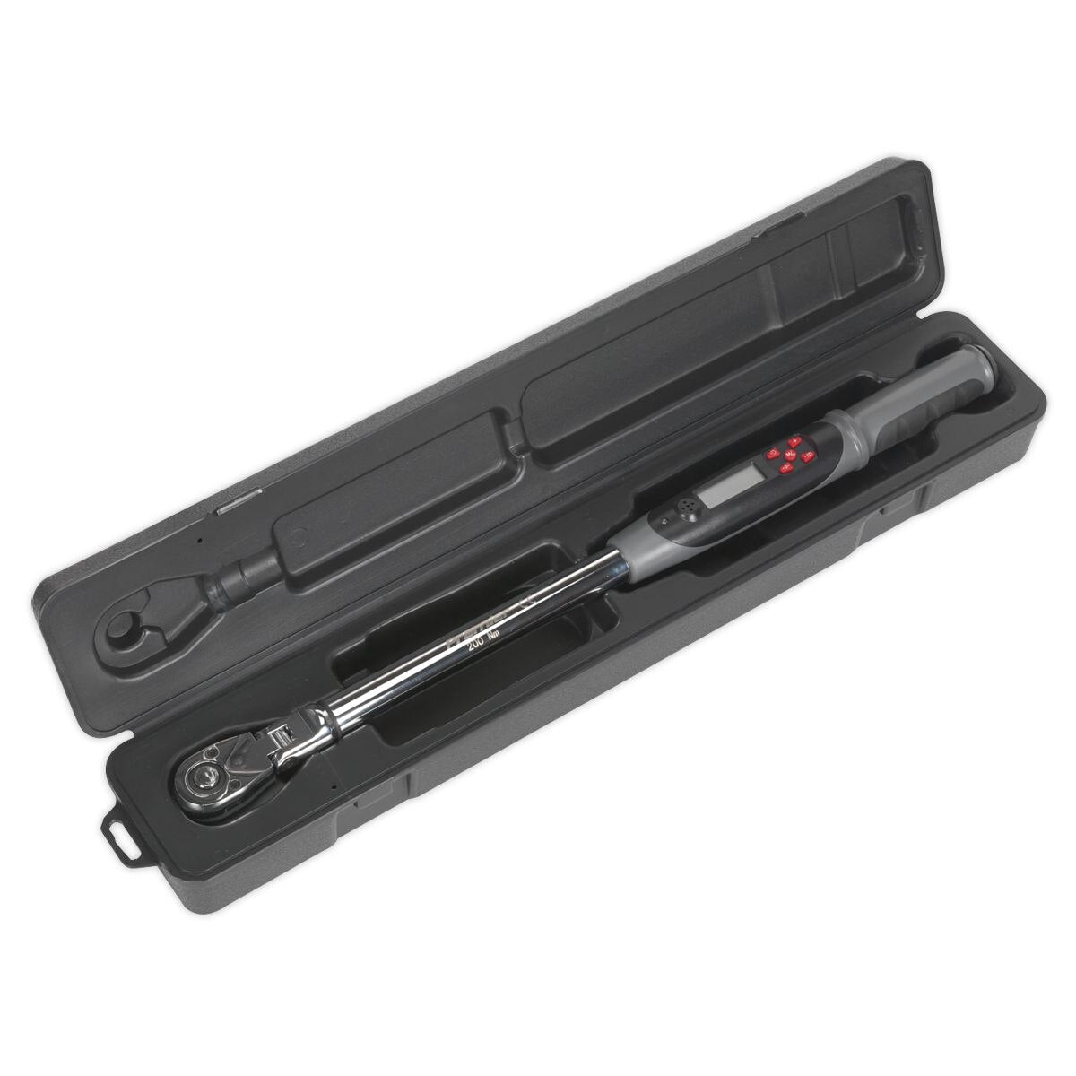 Sealey Premier Flexi-Head Digital Torque Wrench with Angle Function 1/2"Sq Drive 20-200Nm - Image 4