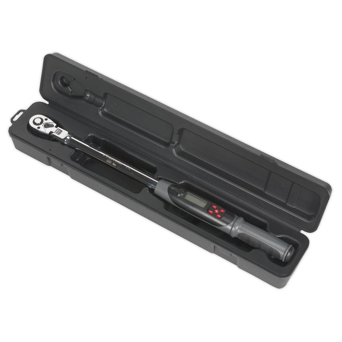 Sealey Premier Flexi-Head Digital Torque Wrench with Angle Function 1/2"Sq Drive 20-200Nm - Image 5