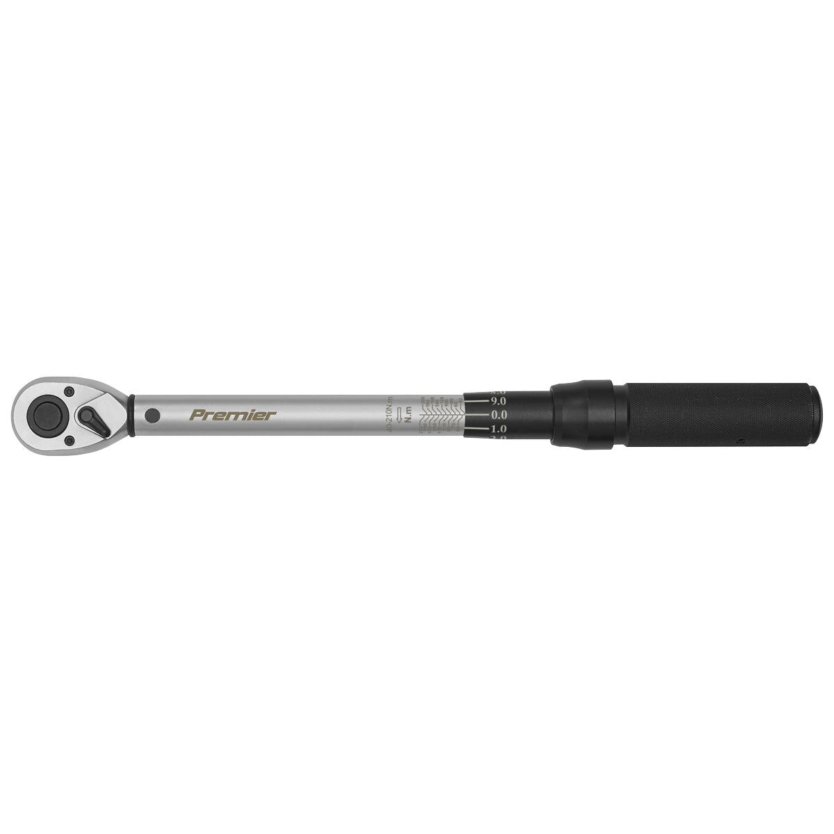 Sealey Premier Micrometer Style Torque Wrench 1/2"Sq Drive 40-210Nm - Image 8