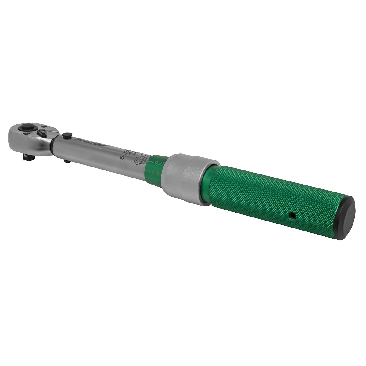 Sealey Premier Calibrated Micrometer Style Torque Wrench 1/4"Sq Drive 5-25Nm - Image 1