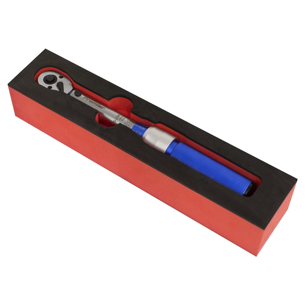 Sealey Premier Calibrated Micrometer Style Torque Wrench 3/8"Sq Drive 5-25Nm - Image 5