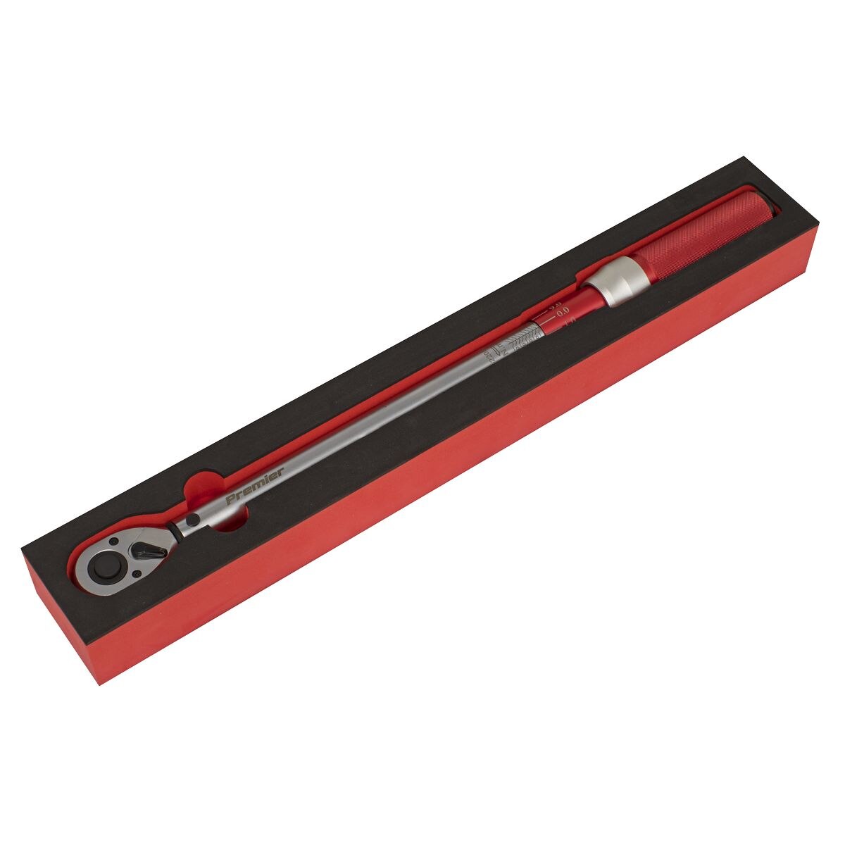 Sealey Premier Calibrated Micrometer Style Torque Wrench 1/2"Sq Drive 40-220Nm - Image 4
