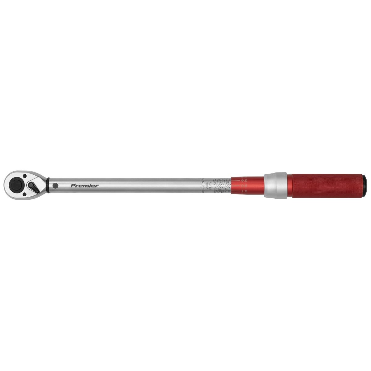 Sealey Premier Calibrated Micrometer Style Torque Wrench 1/2"Sq Drive 40-220Nm - Image 6