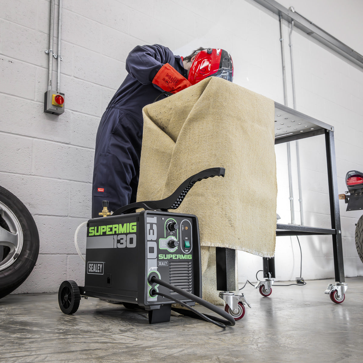 Sealey Mini Portable Gas/Gasless MIG Welder 130A 230V SUPERMIG130