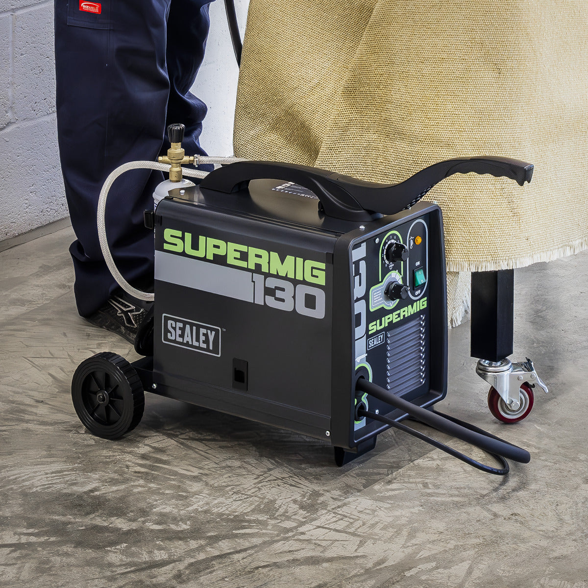 Sealey Mini Portable Gas/Gasless MIG Welder 130A 230V SUPERMIG130
