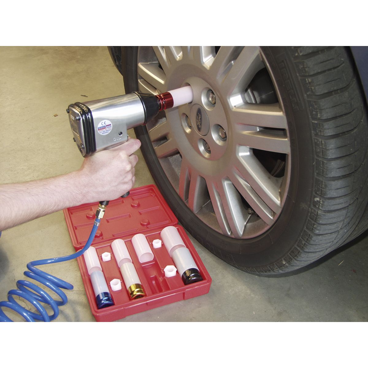 Sealey Alloy Wheel Impact Socket Set 1/2"Sq Drive 4pc - Image 6