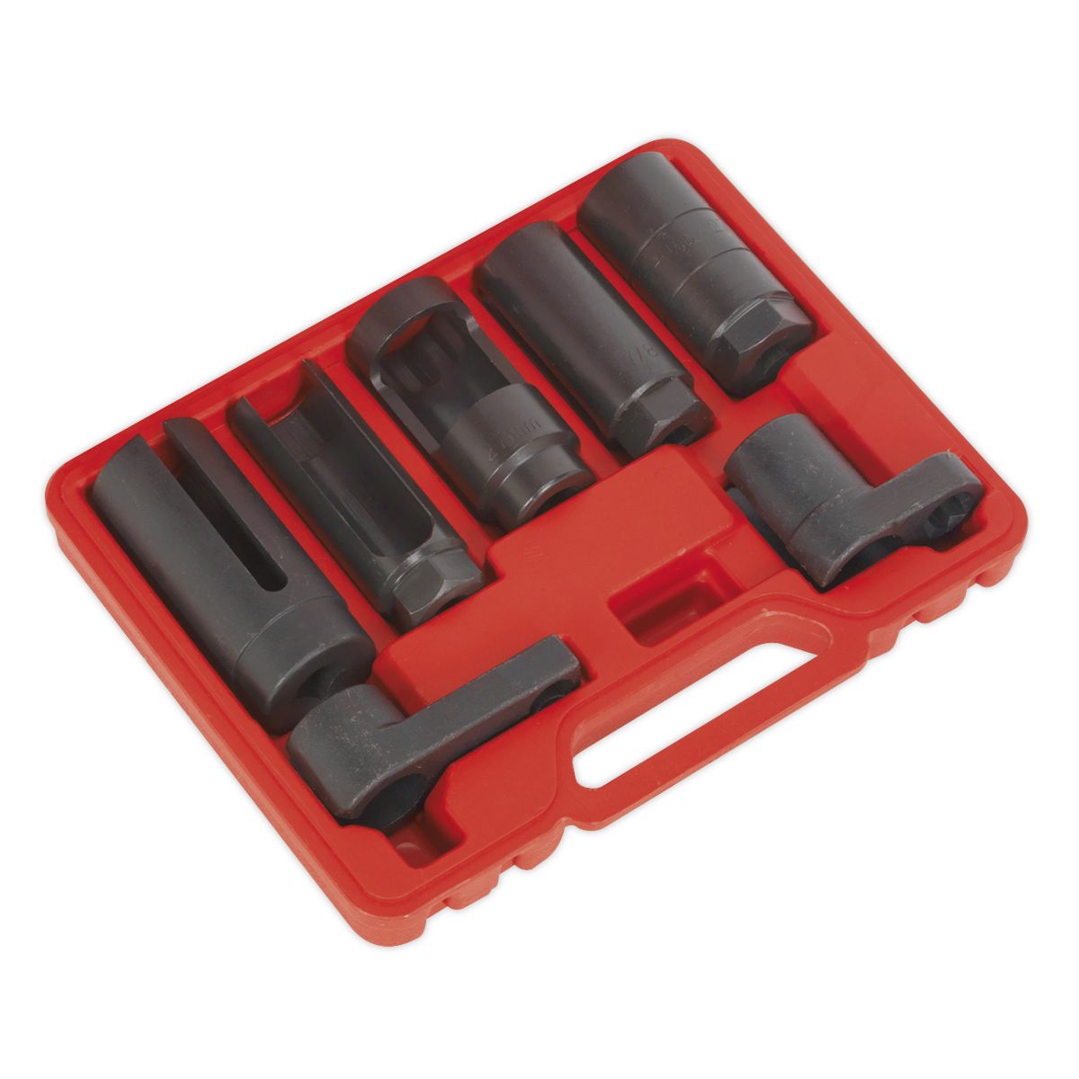 Sealey Oxygen Sensor Socket Set 3/8" & 1/2"Sq Drive 7pc - Image 3