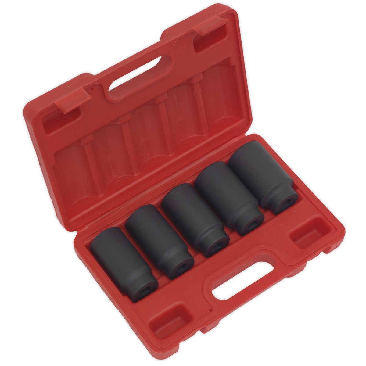 Sealey Impact Hub Nut Socket Set 1/2"Sq Drive 5pc - Image 1