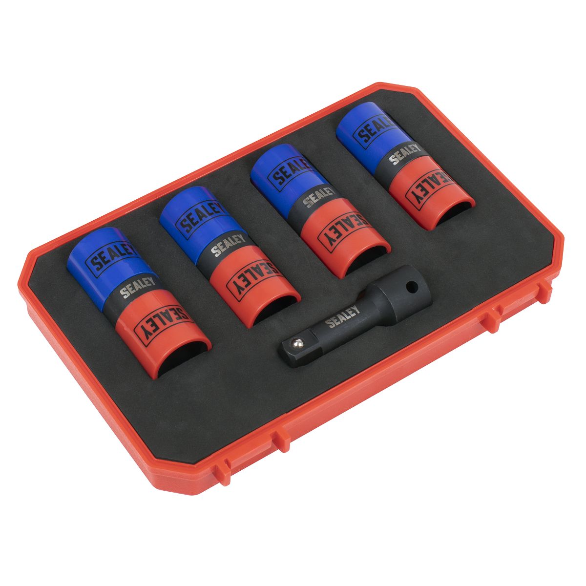 Sealey Alloy Wheel Double Ended Impact Socket Set 1/2"Sq Drive 5pc - Image 5