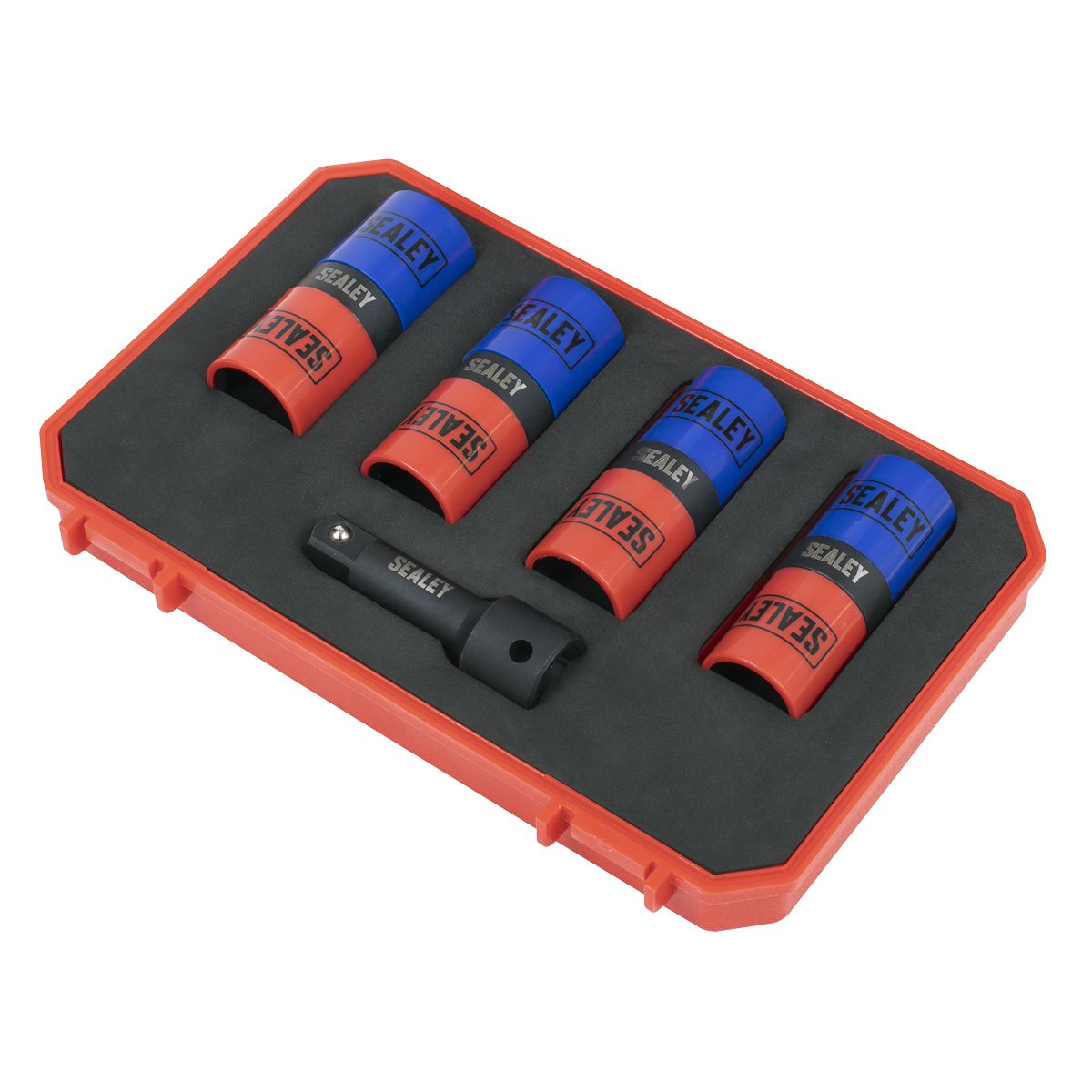 Sealey Alloy Wheel Double Ended Impact Socket Set 1/2"Sq Drive 5pc - Image 6